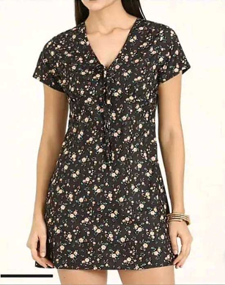 🔥 SHEIN Floral Tie-Up Mini Dress + FREE 3 Crystal