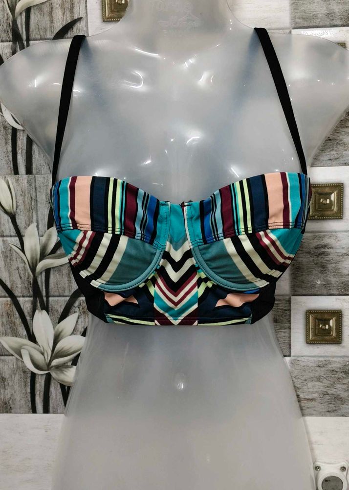 Striped corset top