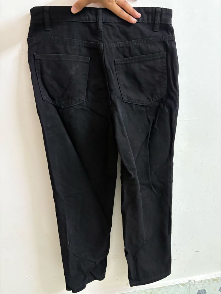 Black Straight Leg Jeans