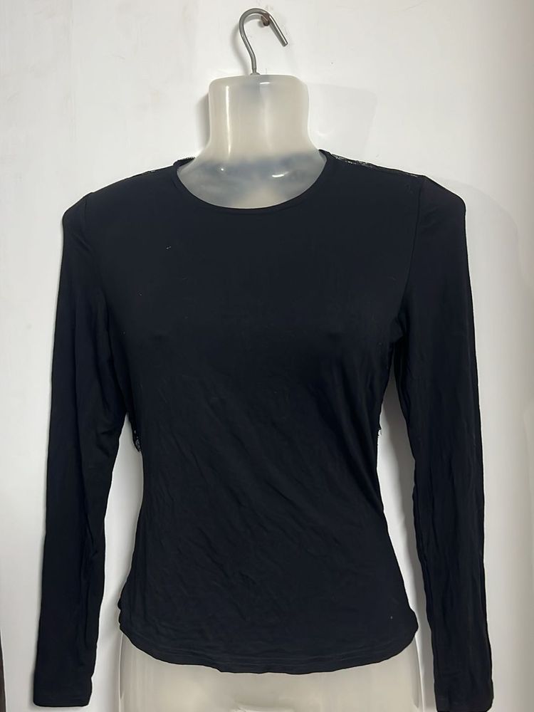 Black Long Sleeve Top