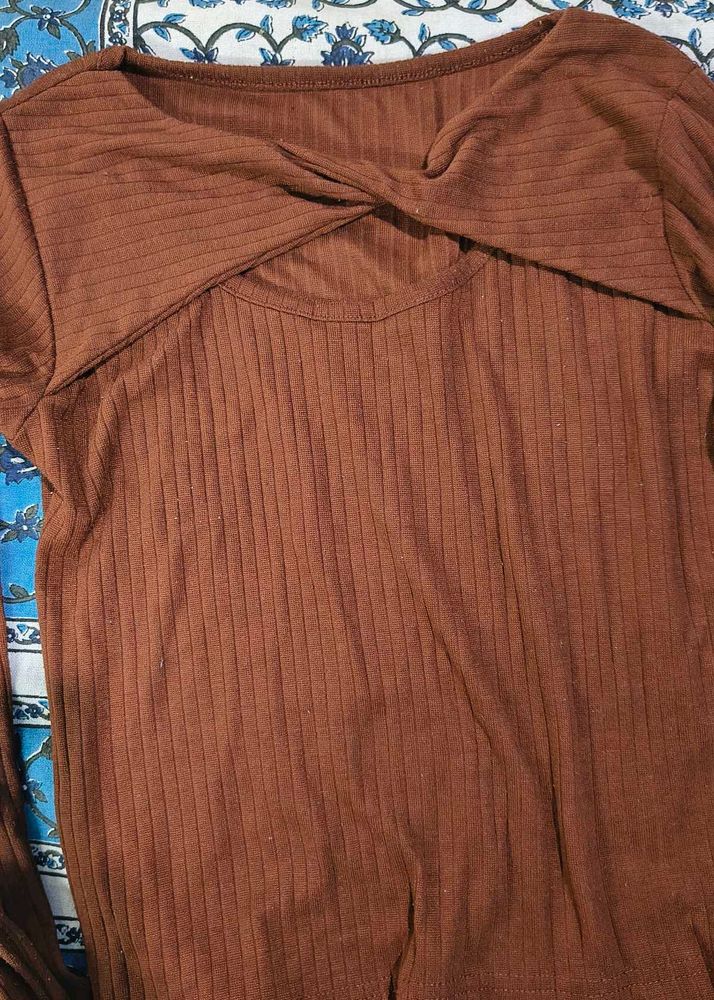 brown stylish top
