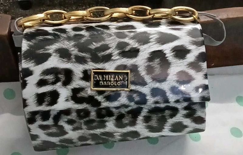 Chic Animal Print Clutch