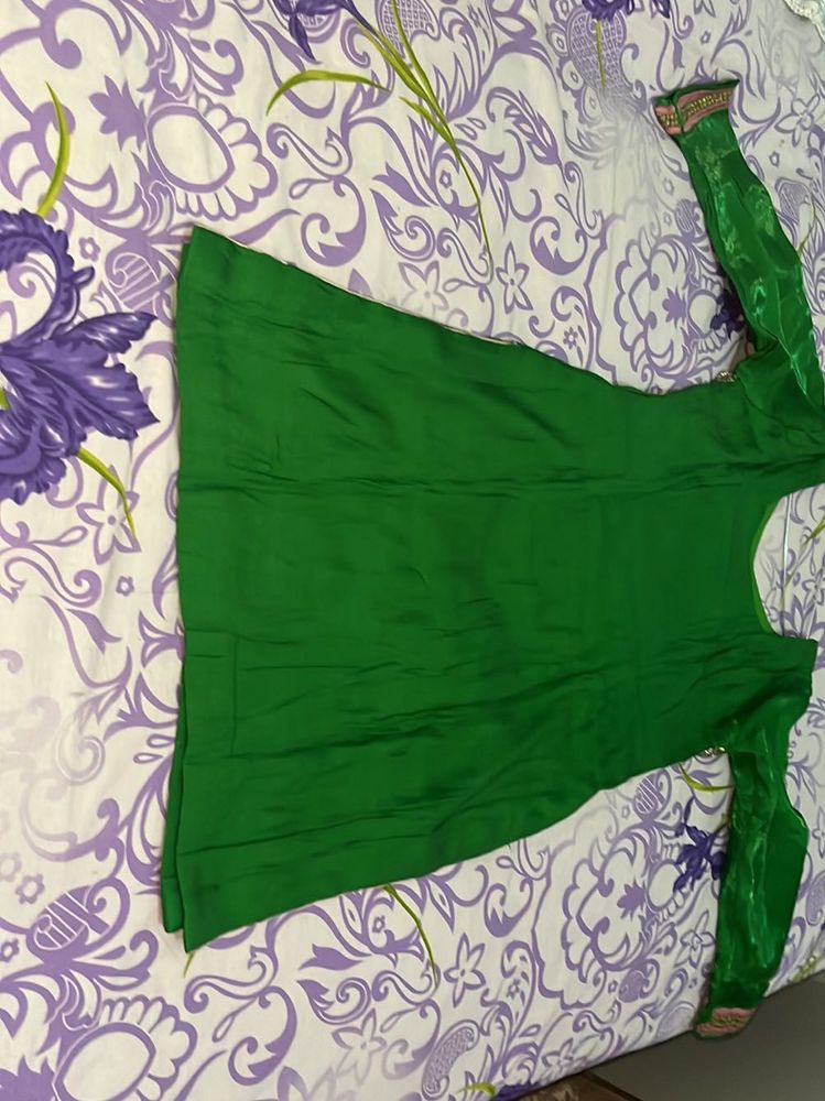 Emerald Green Anarkali Dress