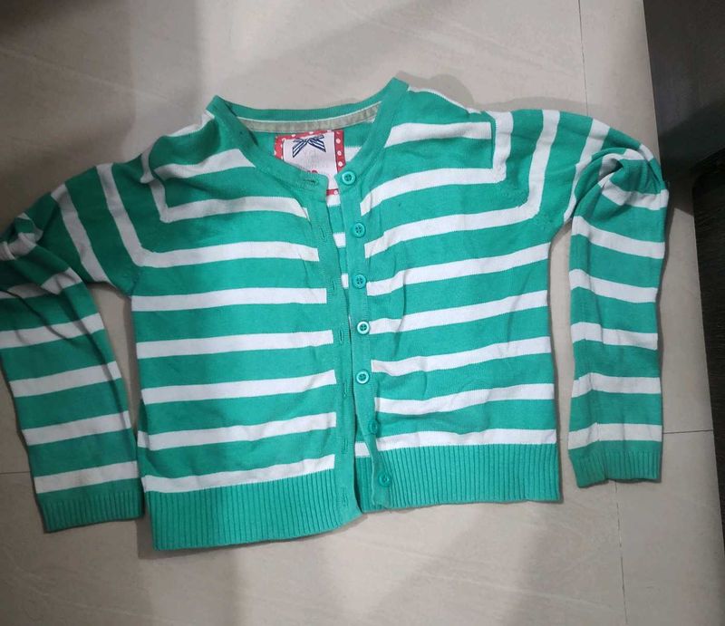 Striped Knit Cardigan