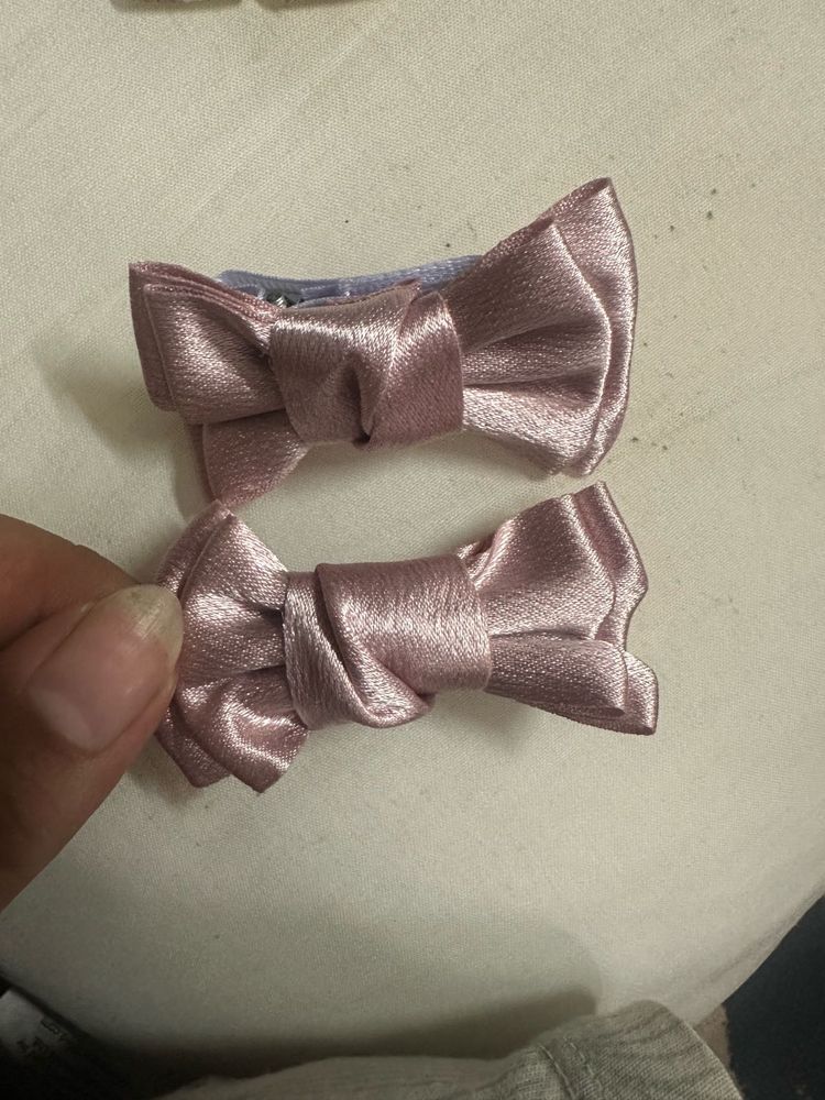 Cute Satin Bow Hair Clips