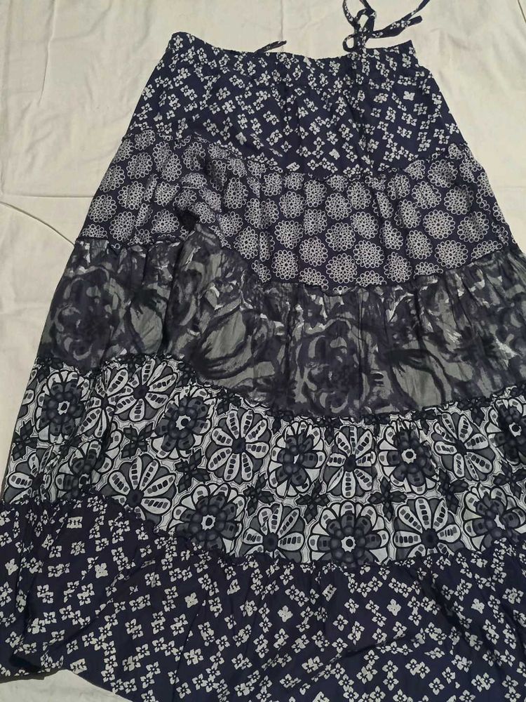 Floral printed ethnic skirt