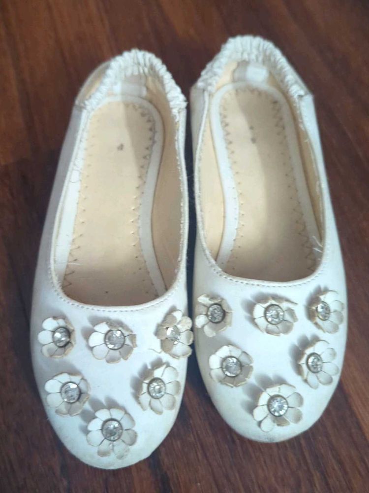 Cute Girl's Floral Ballerinas