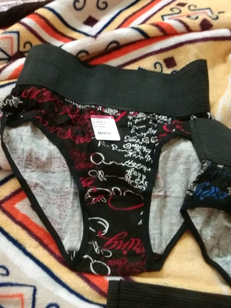Branded Red Rose New Panties 3 in A Set