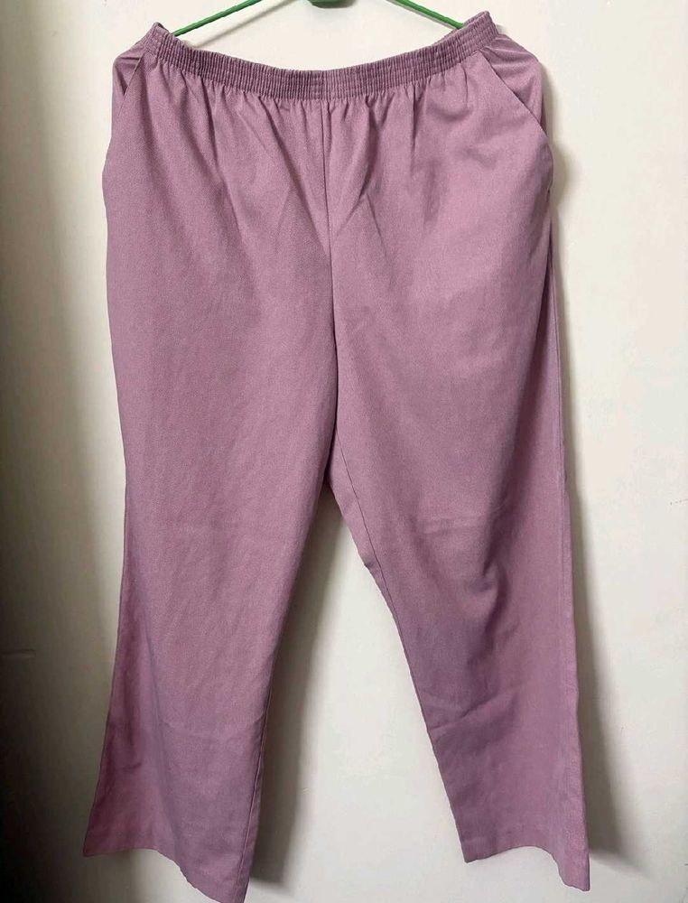 Vintage High-Waisted Lavender Trousers