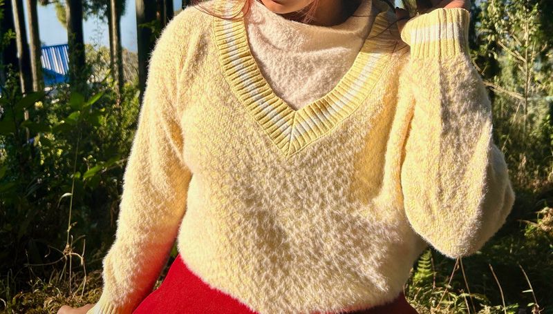 Cozy Knit V-Neck Sweater