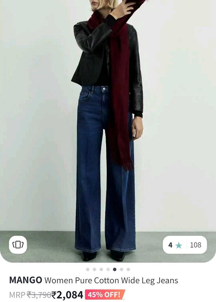 WIDE LEG MANGO JEANS