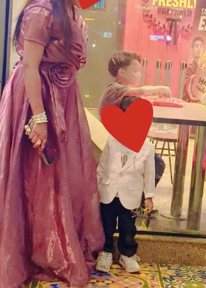 Elegant Mauve Party Gown