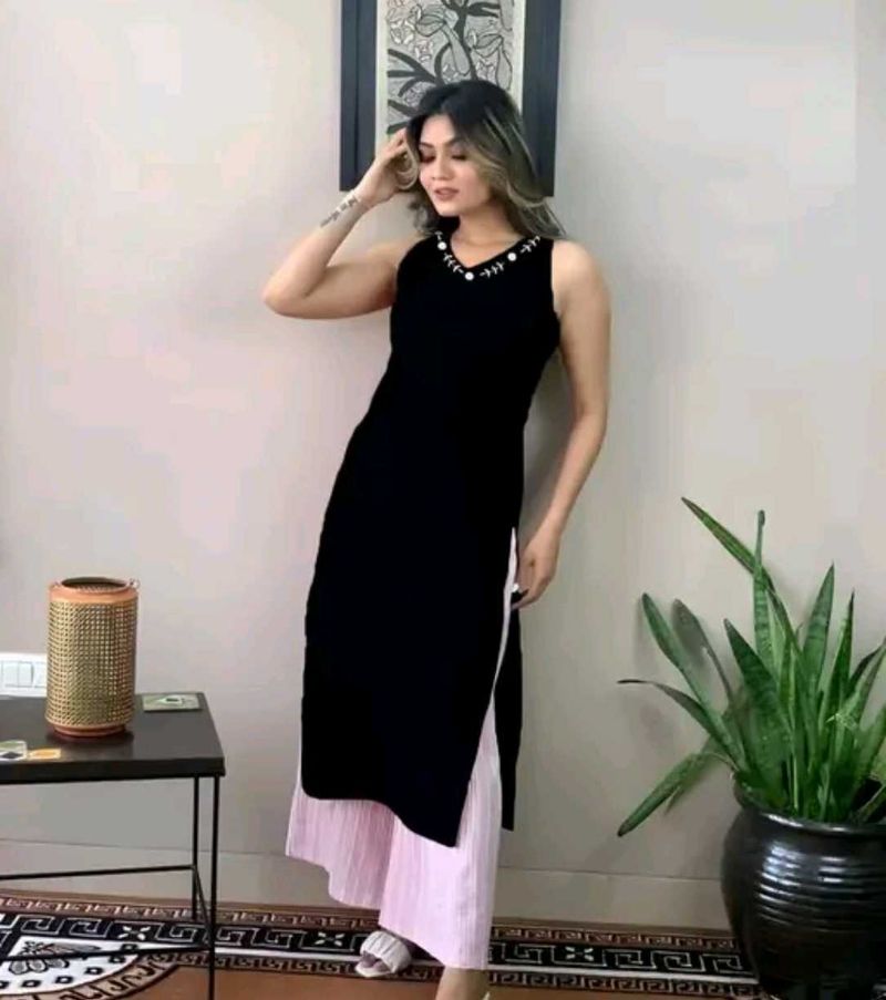 Elegant Black Kurta