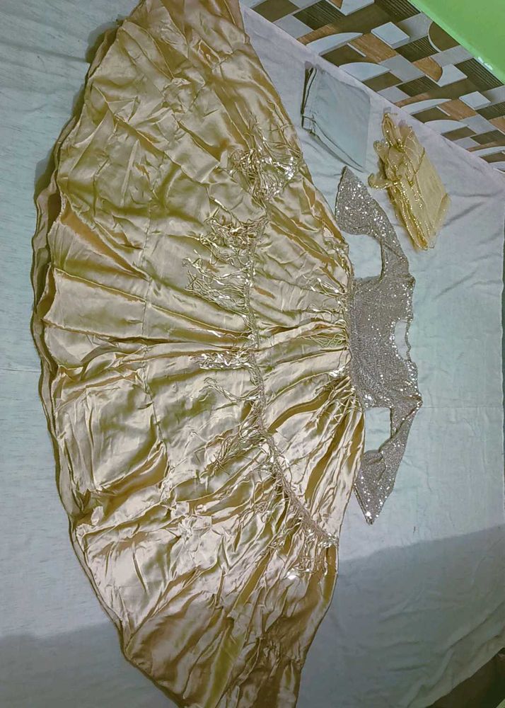 Butterfly Gown With Laggie &amp; Dupatta