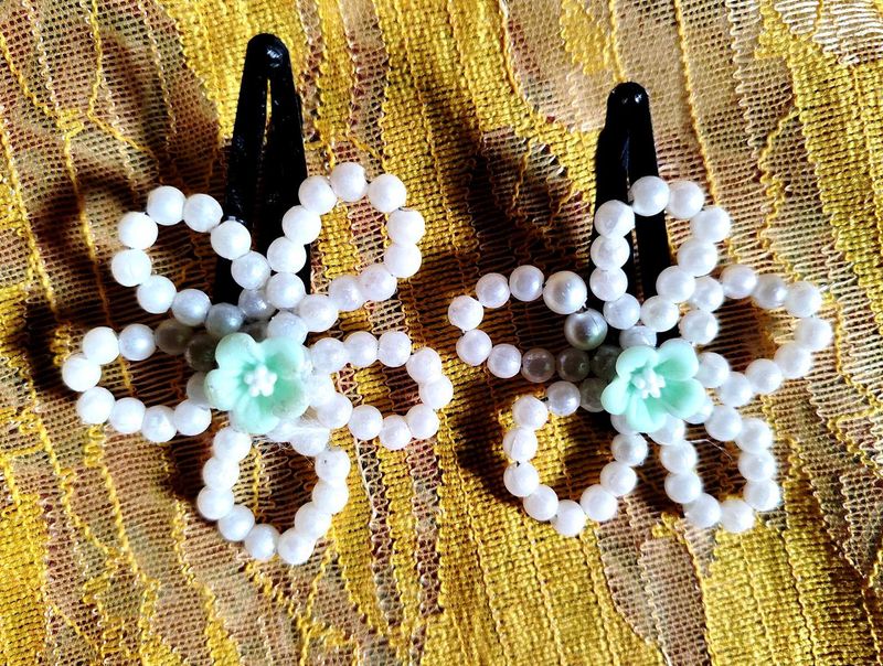 2 Handmade Clip Set Wd Earring