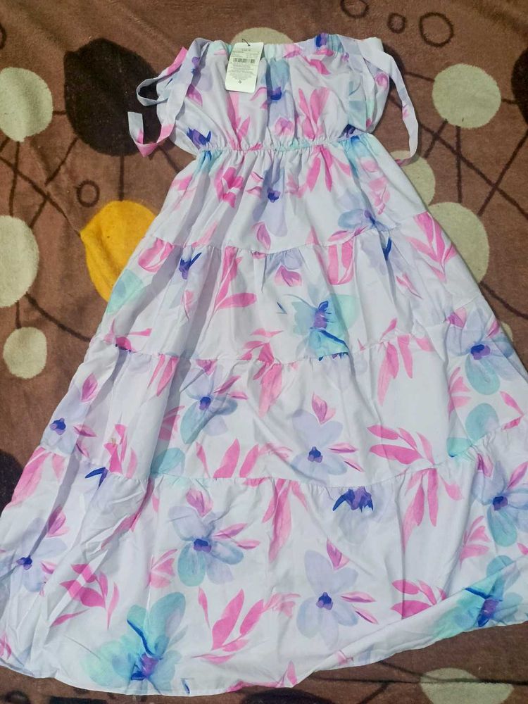 Floral Print Maxi Dress