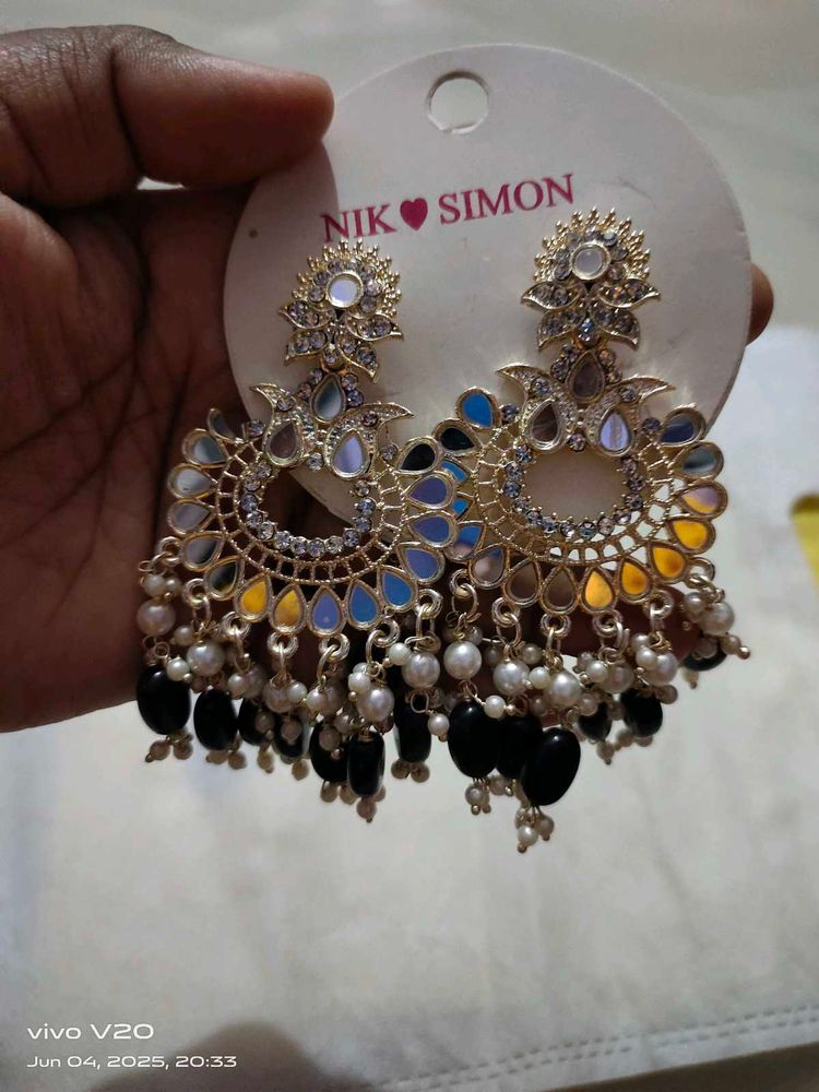 Nik Simon Dangle Earrings - Statement Jewelry
