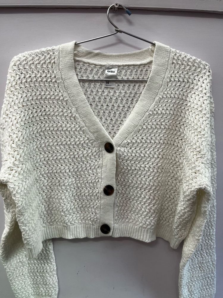 Anko Cream Knit Cardigan