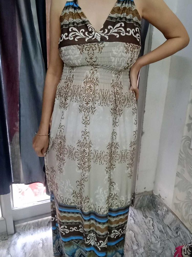 Patterned Maxi Dress