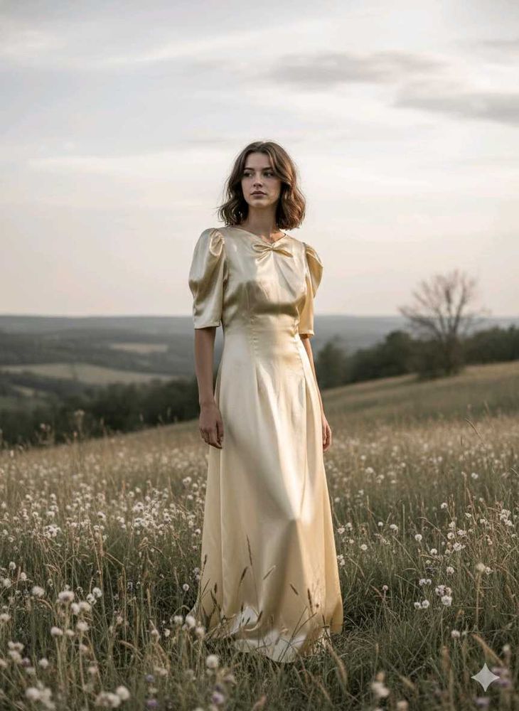 Elegant Gold Maxi Dress