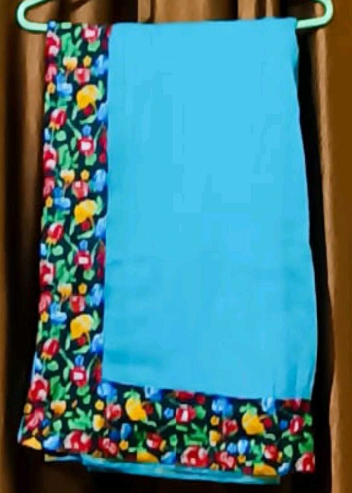 Combo Of 2 Cotton Blend Saree Without Blouse