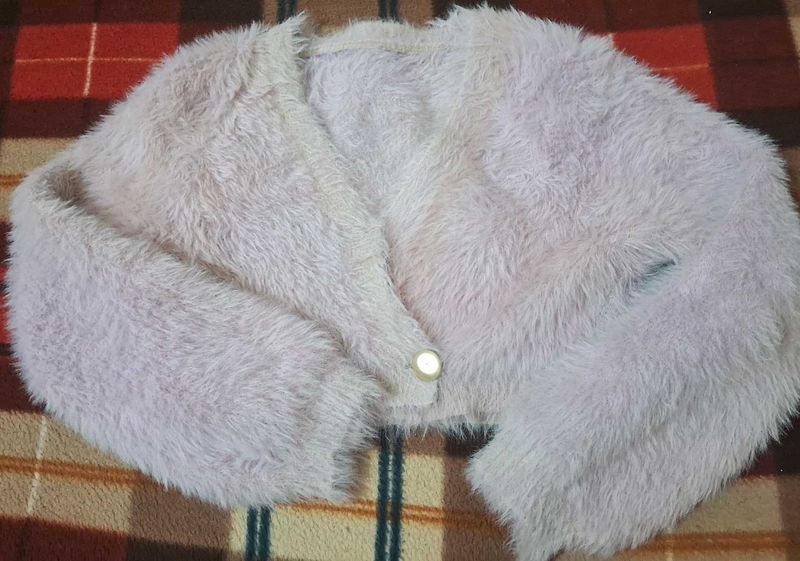 Fluffy Faux Fur Cardigan