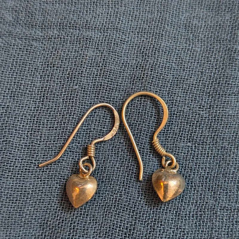 92.5 Heart Drop Earring