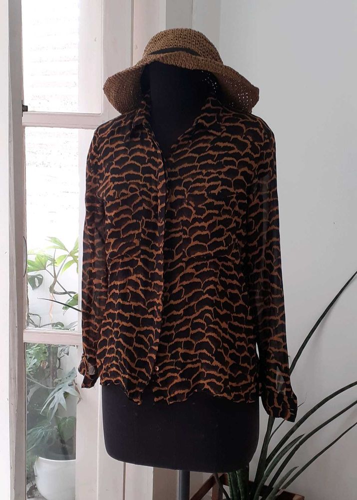 Massimo Dutti animal print shirt