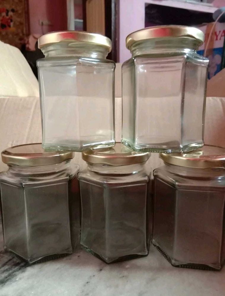 Glass Storage Jars (Set of 12)
