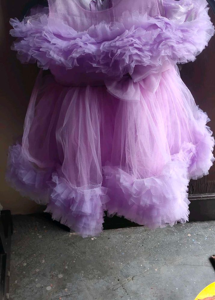 Cute Purple Tulle Dress