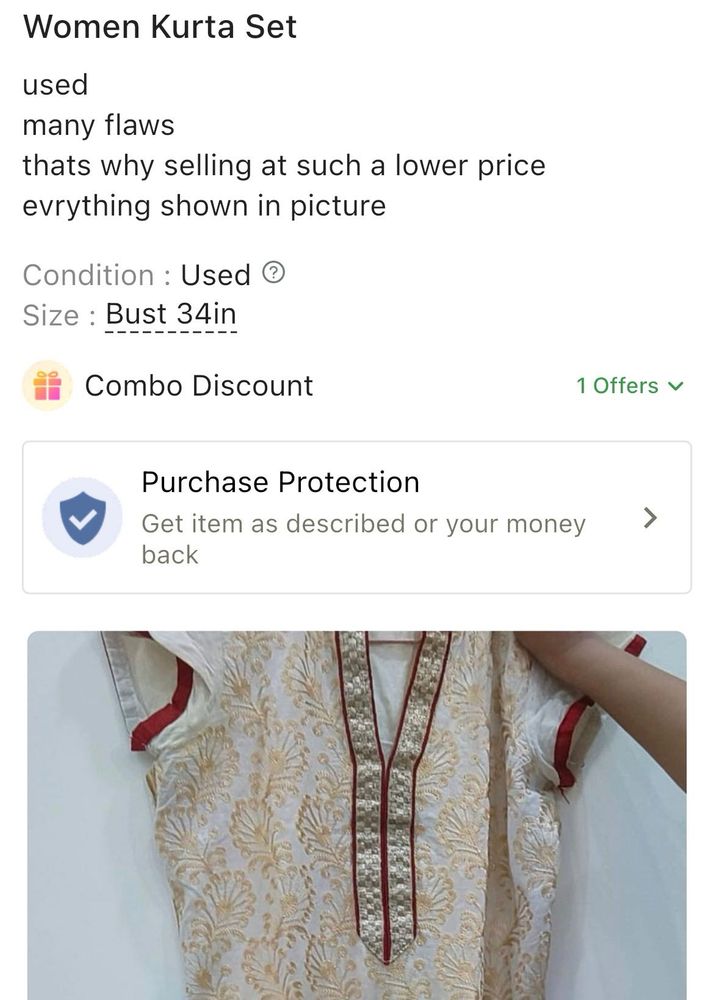 CLEARANCE SALE- 2 kurta set