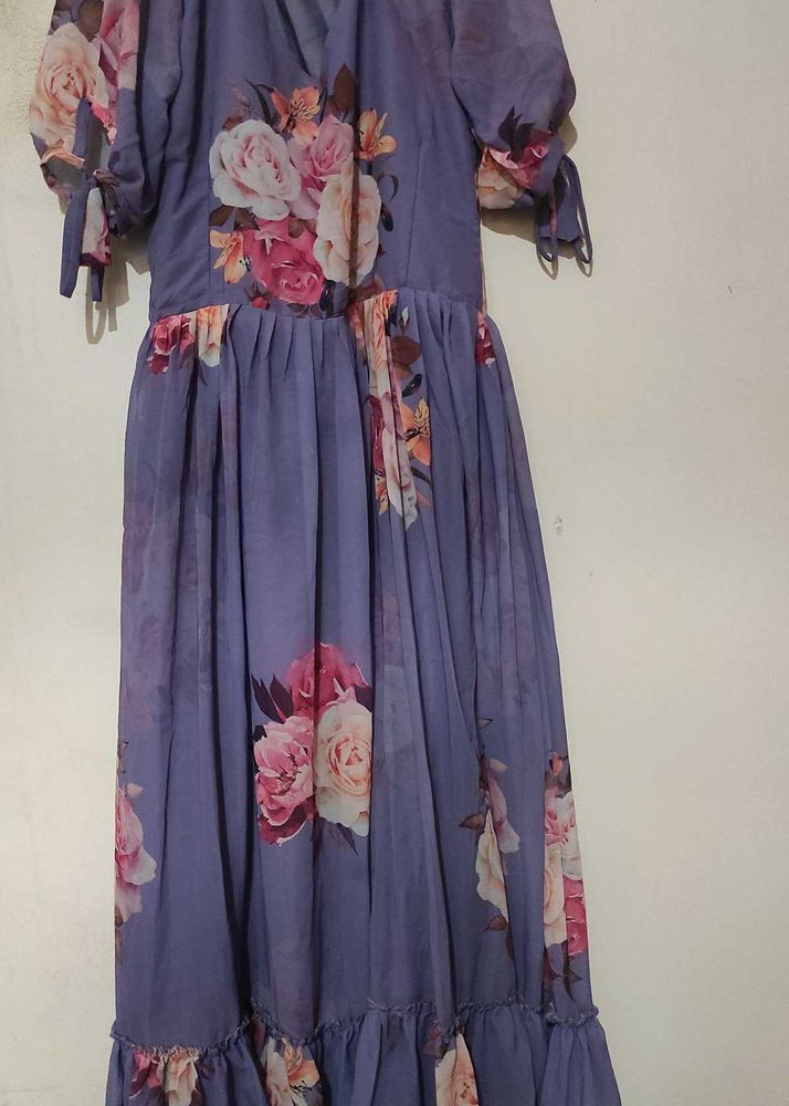 Floral Printed Frock Totally New