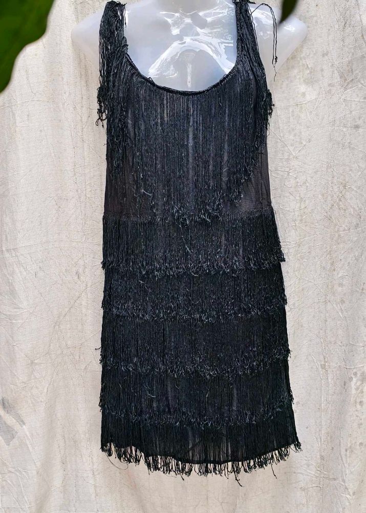 668. Fringe Party Dress