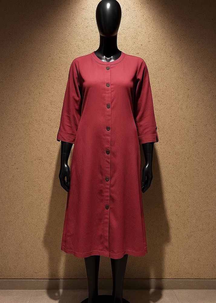 Elegant Button-Down kurti.