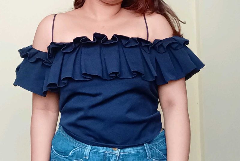 Ruffle Off-Shoulder Top