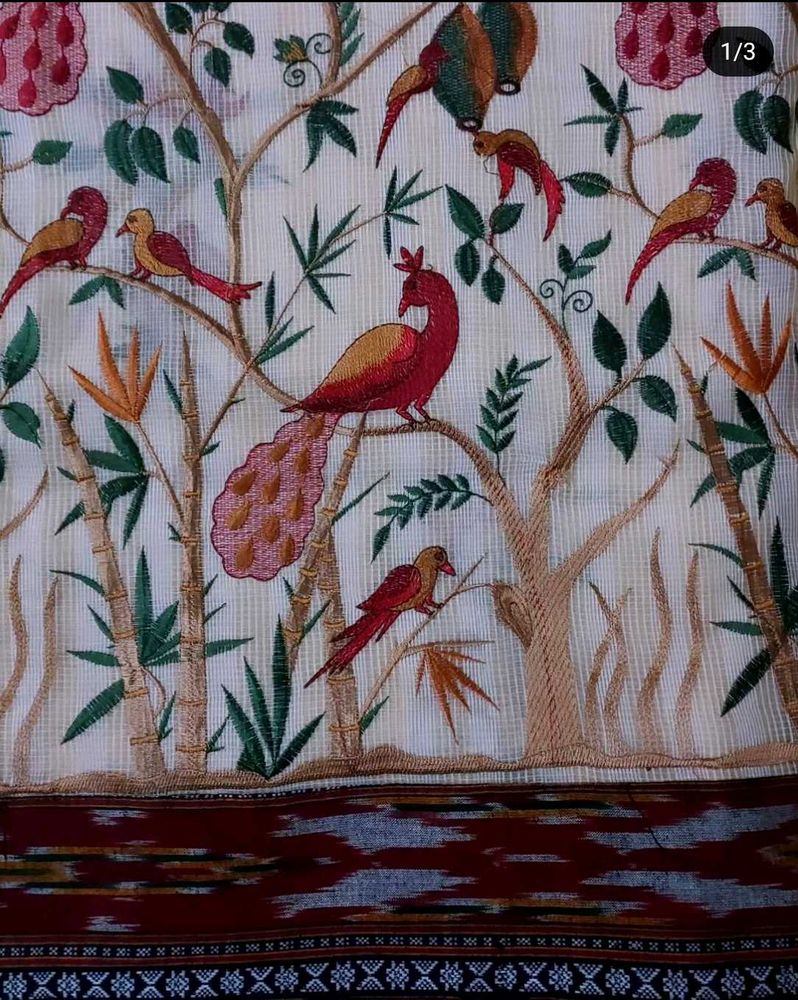 Kota Saree With Pochampally Border