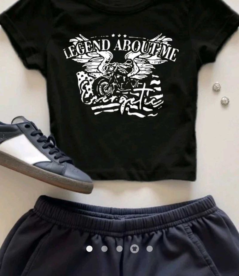 Savana Cool Graphic crop top