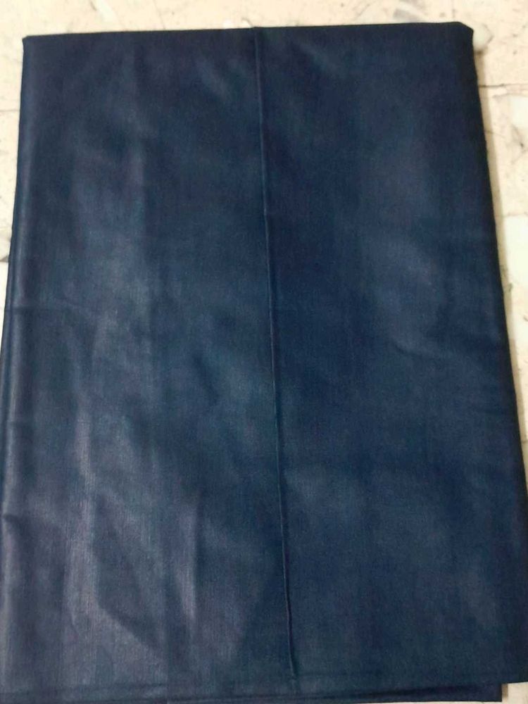Dress Material Navy Blue Rust Combination