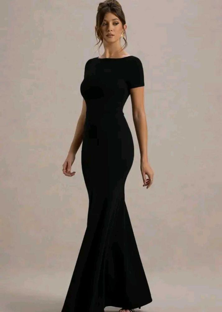 Elegant Black Mermaid Gown