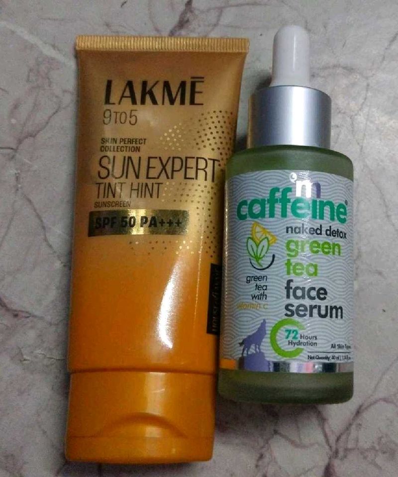 Suncream &amp; Face Serum