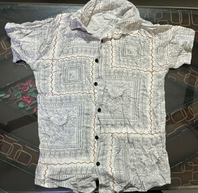 Patterned Casual Shirt