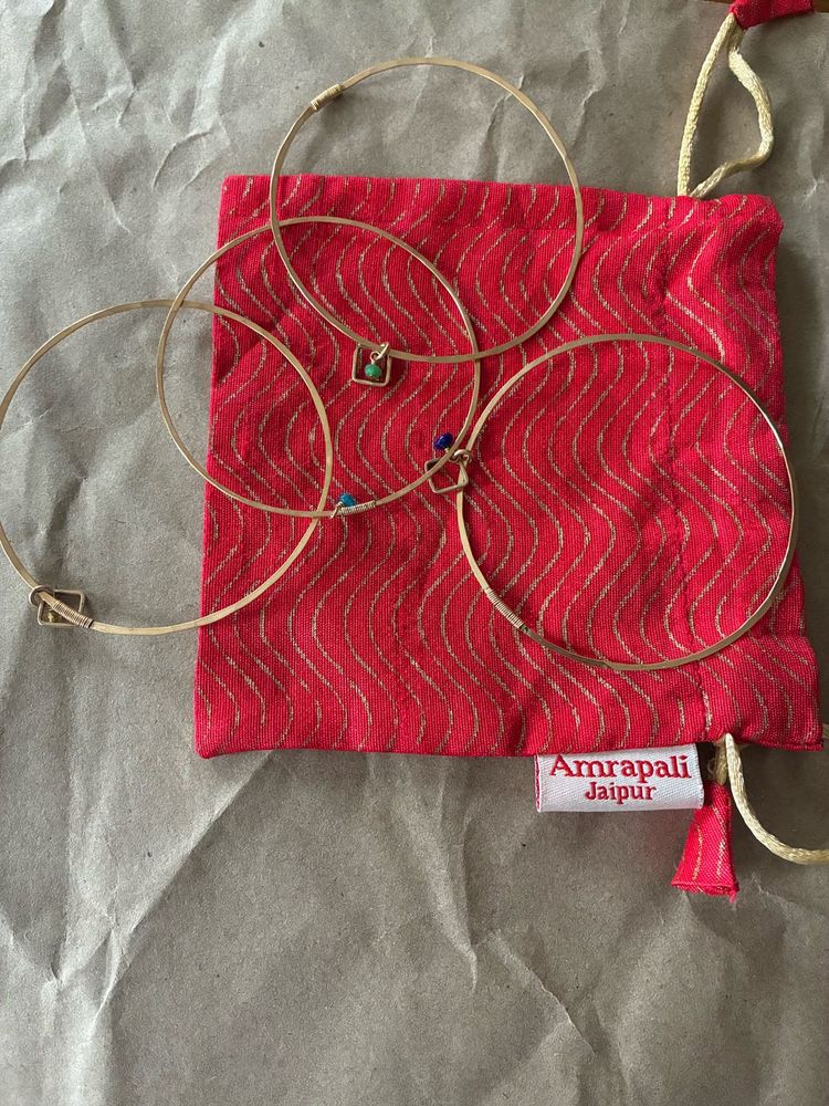 Amrapali Silver Bangles - Set of 4