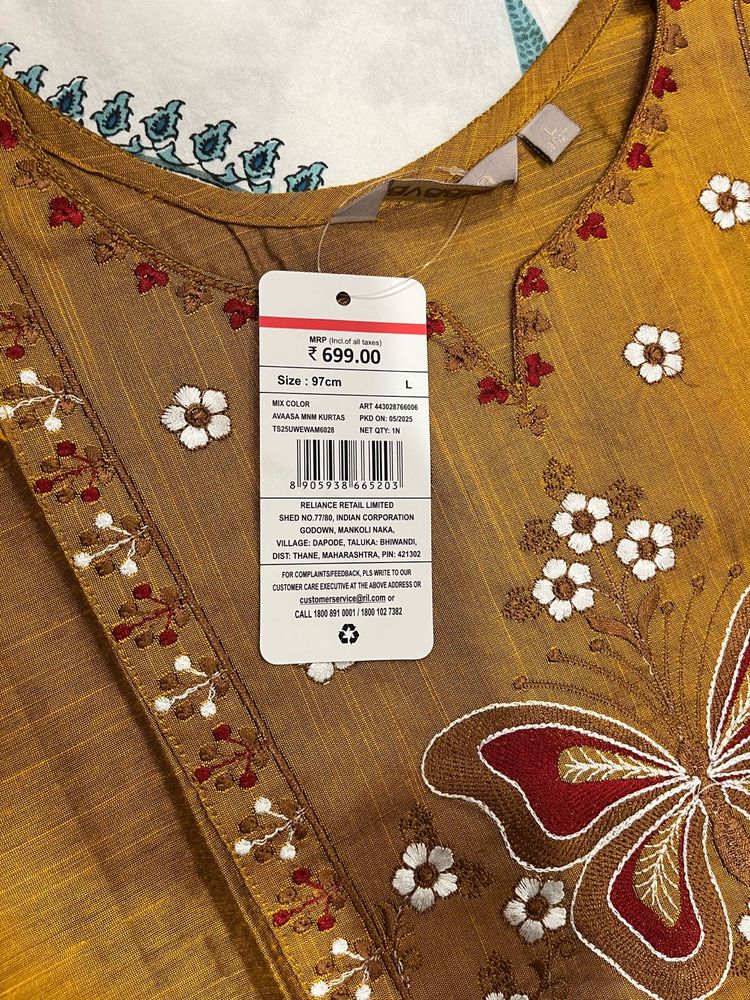 Elegant Embroidered Kurta