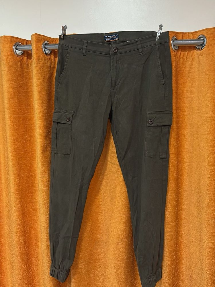 Olive Cargo Joggers