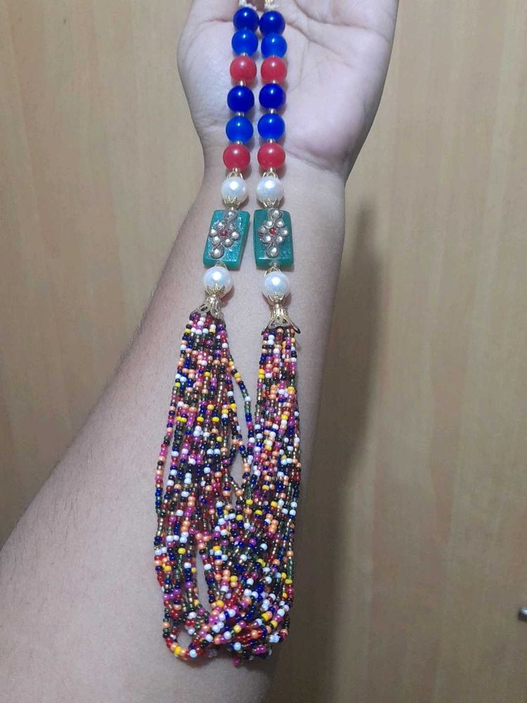 Colorful Beaded Statement Necklace