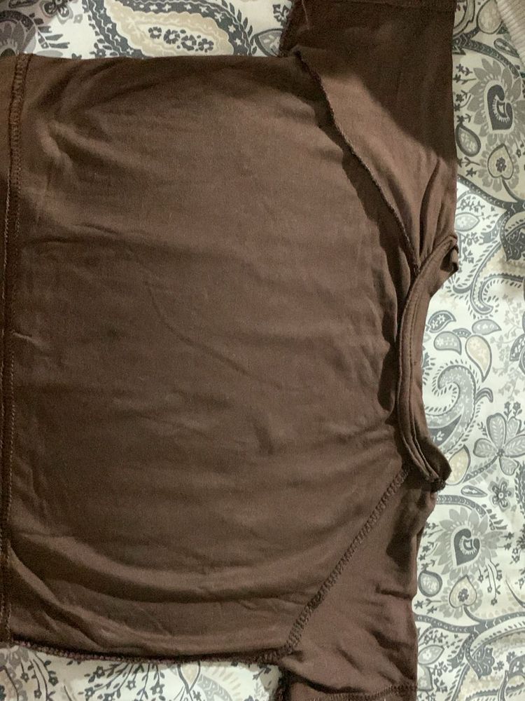 Brown baby tee