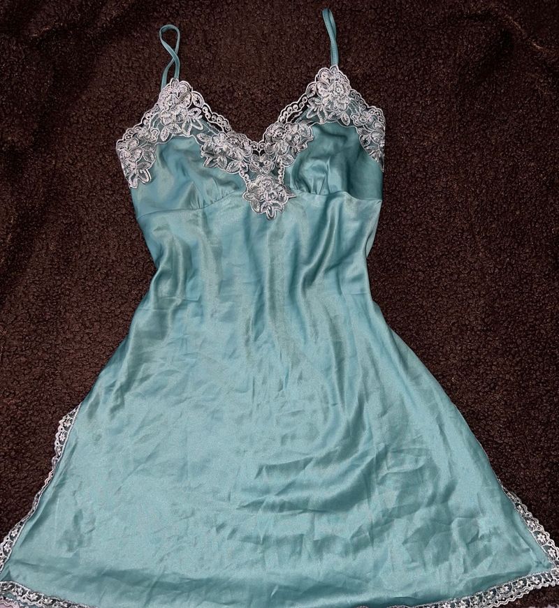 contrast lace house dress