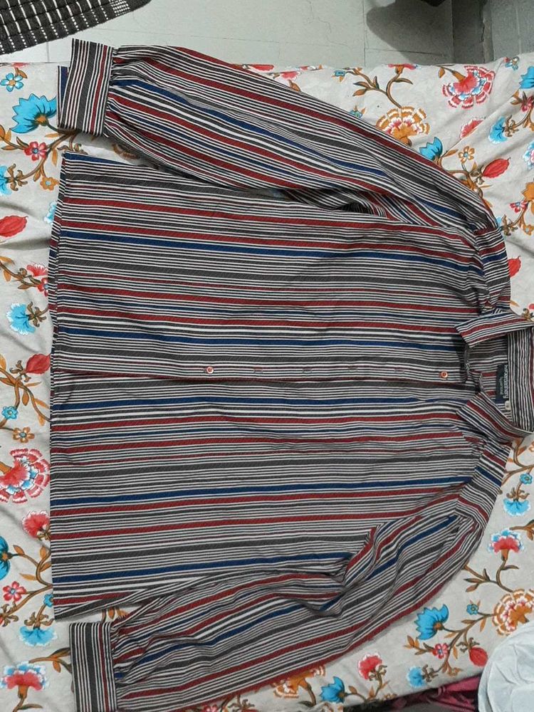 Striped Long Sleeve Button-Down