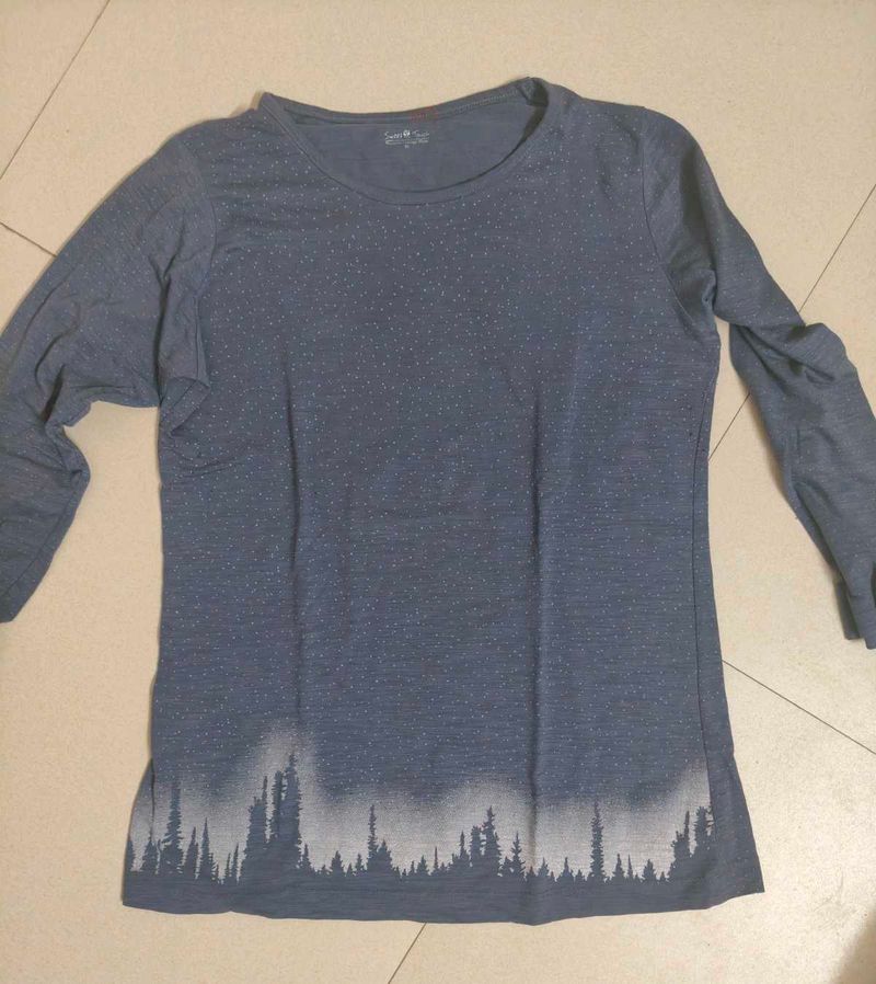 Blue Long Sleeve Tee
