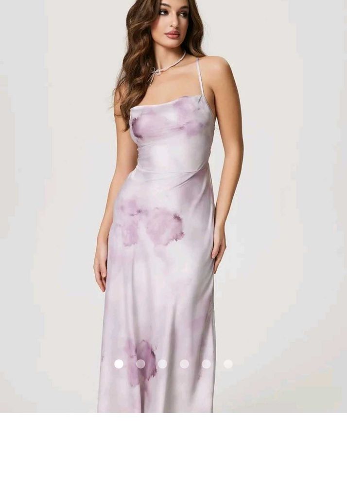Printed Purple Bodycon Dress